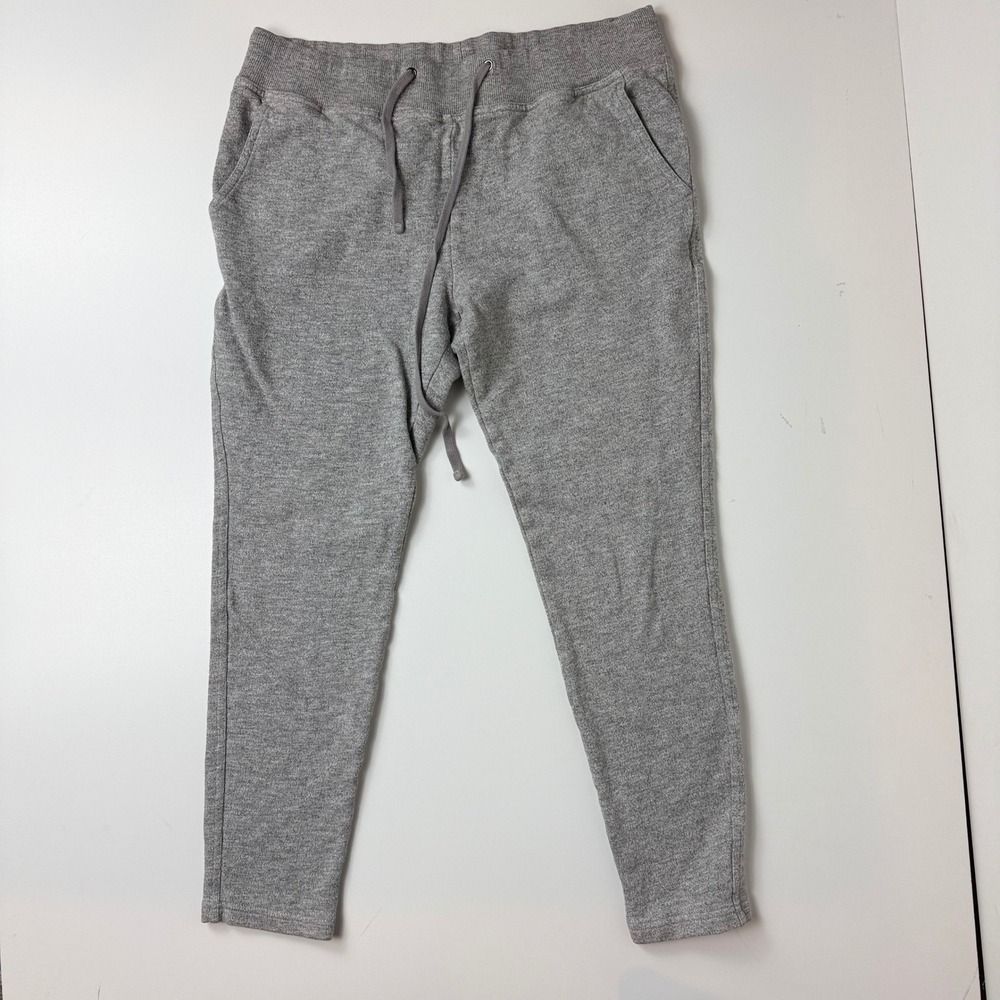 Standard James Perse Mens Heather Gray French Terry Joggers Slim Fit Size 2